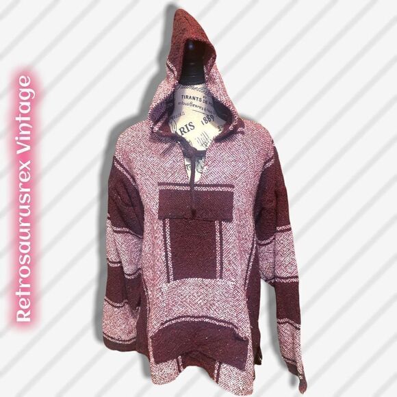 Vintage 90’s Hoodie Poncho Big G Imports, XL - Picture 5 of 6